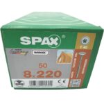 SPAX Wkręty do konstrukcji 8x220 WIROX (50szt.) srebrny