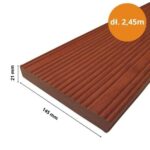 Deska tarasowa Massaranduba 21x145mm (2,45m) ryfel drobny/gruby
