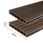Deska tarasowa kompozytowa 23x146mm (4m) komorowa CIEMNY BRĄZ Gardin PLUS 2.0