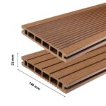 Deska tarasowa kompozytowa 23x146mm (4m) komorowa JASNY BRĄZ Gardin PLUS 2.0