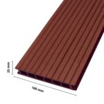 Deska tarasowa kompozytowa 25x160mm (4m) komorowa CIEMNY BRĄZ Gamrat WPC