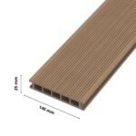 Deska tarasowa kompozytowa 25x140mm (4m) komorowa ORZECH Gamrat ECO