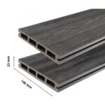 Deska tarasowa kompozytowa 23x146mm (4m) komorowa GRAFITOWA JODŁA Gardin NATUR