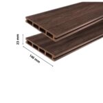 Deska tarasowa kompozytowa 23x146mm (3m) komorowa KAWOWY ORZECH Gardin NATUR