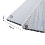 Deska tarasowa kompozytowa schodowa 22x140mm (2,8m) komorowa MARMUROWY Lenta