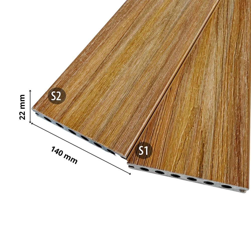 LENTA-oranz.jpg Deska tarasowa kompozytowa schodowa 22x140mm (2,8m) komorowa ORANŻ Lenta - obrazek 1