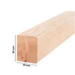 Łata świerkowa 40x60 (1mb) suszona, strugna